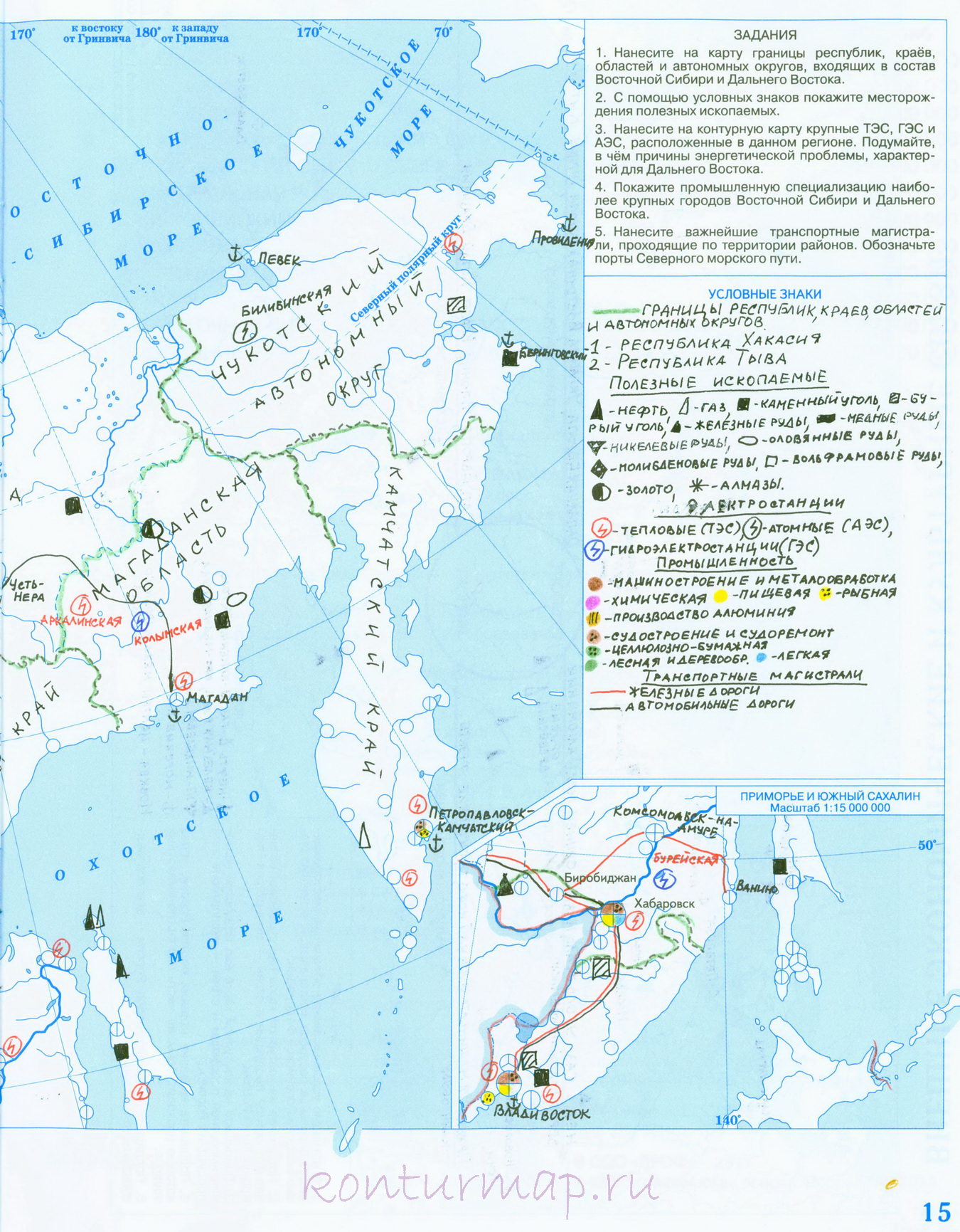 Контурная Карта Западная Сибирь